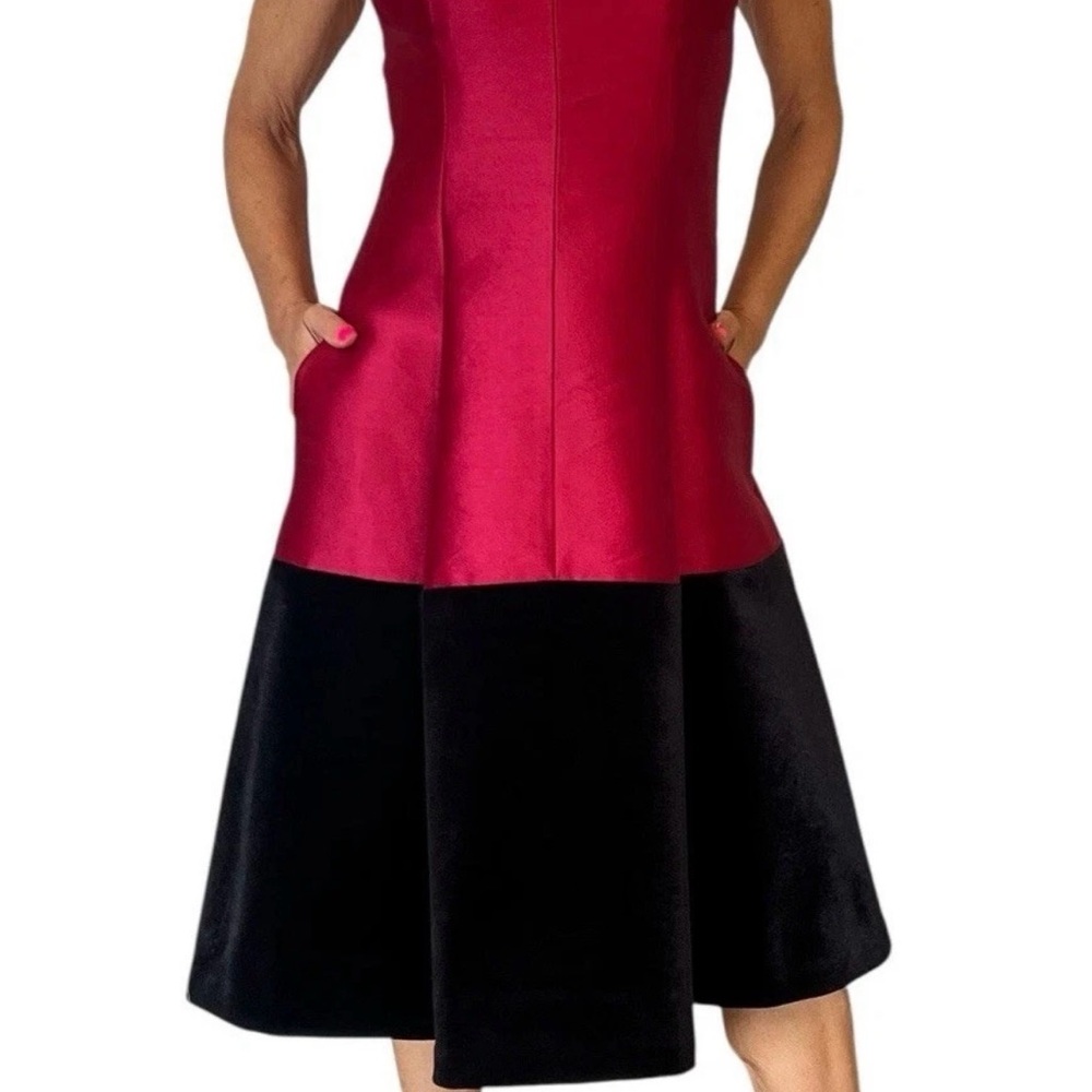 Kate Spade Red and Black Midi Dress - Picture 1 of 5
